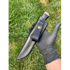 ВЕСНА ексклюзивний ніж ручної роботи KUSTOM KNIVES Сталь - лезо мозаїчний дамаск Damasteel® 58-60 HRC. Photo 3